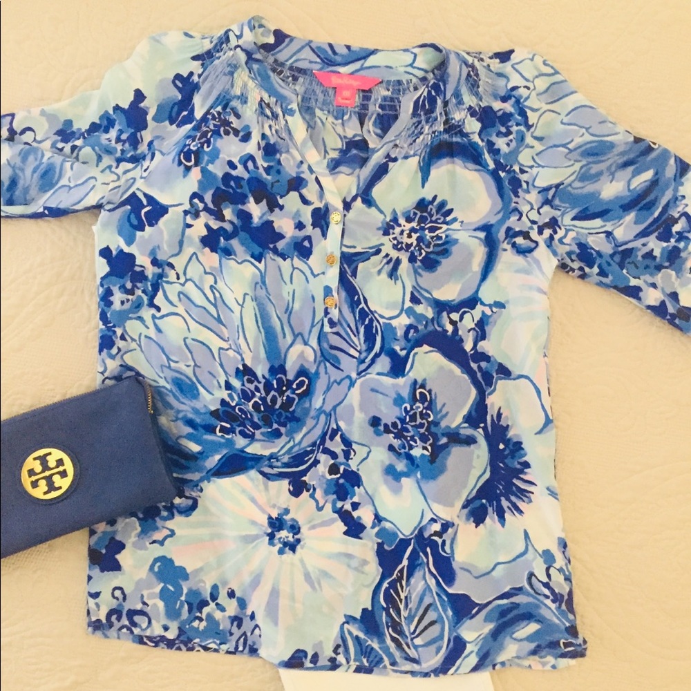 Lilly Pulitzer Silk Elsa Top - Picture 3 of 9